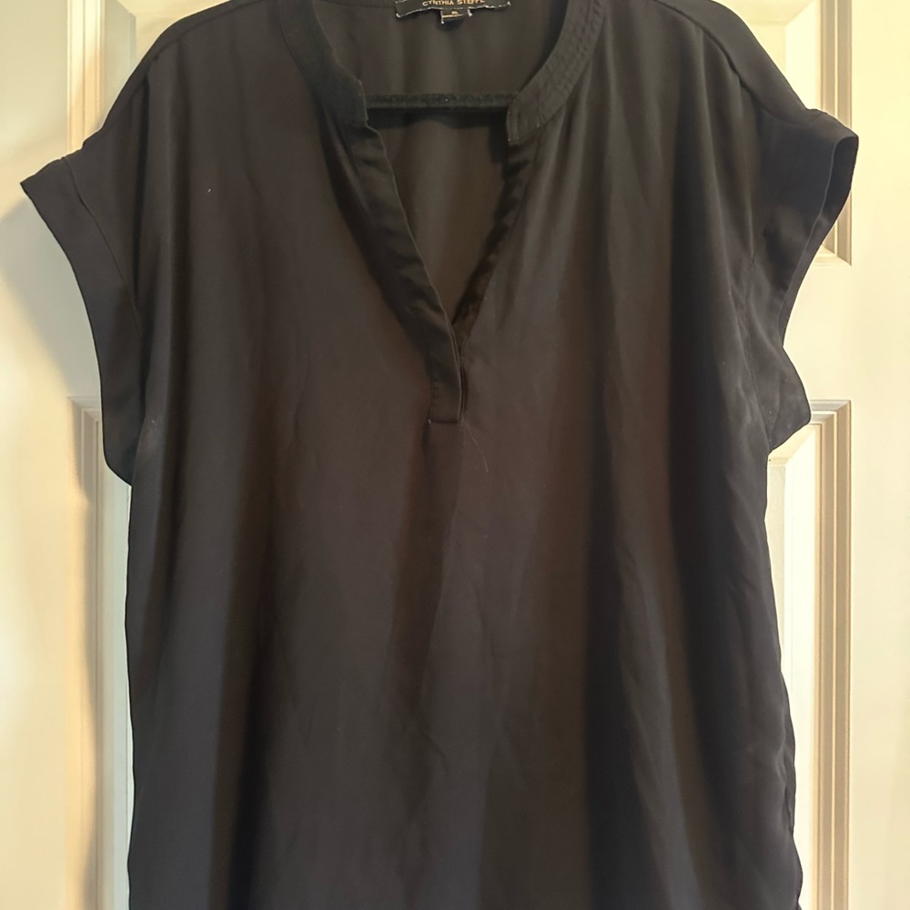 Cynthia Steffe Black Blouse